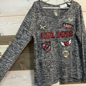 Children’s Place ⚜️ Girl Boss Sequin embellished shirt